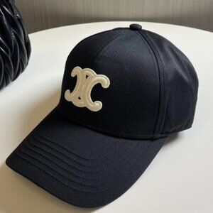 Celine Women Baseball Cap-Black
